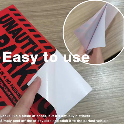 10Pcs 4x6" Hard-to-Remove Parking Violation Stickers – Car Accessories | MotorWorld Marketplace