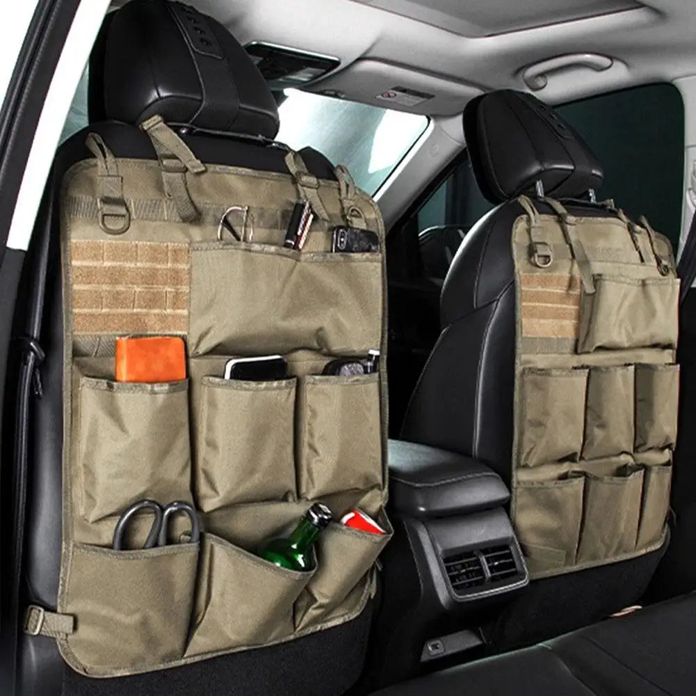 Tactical Camo Seat Back Organizer, 7-Pocket Universal Fit – Car Accessories | MotorWorld Marketplace