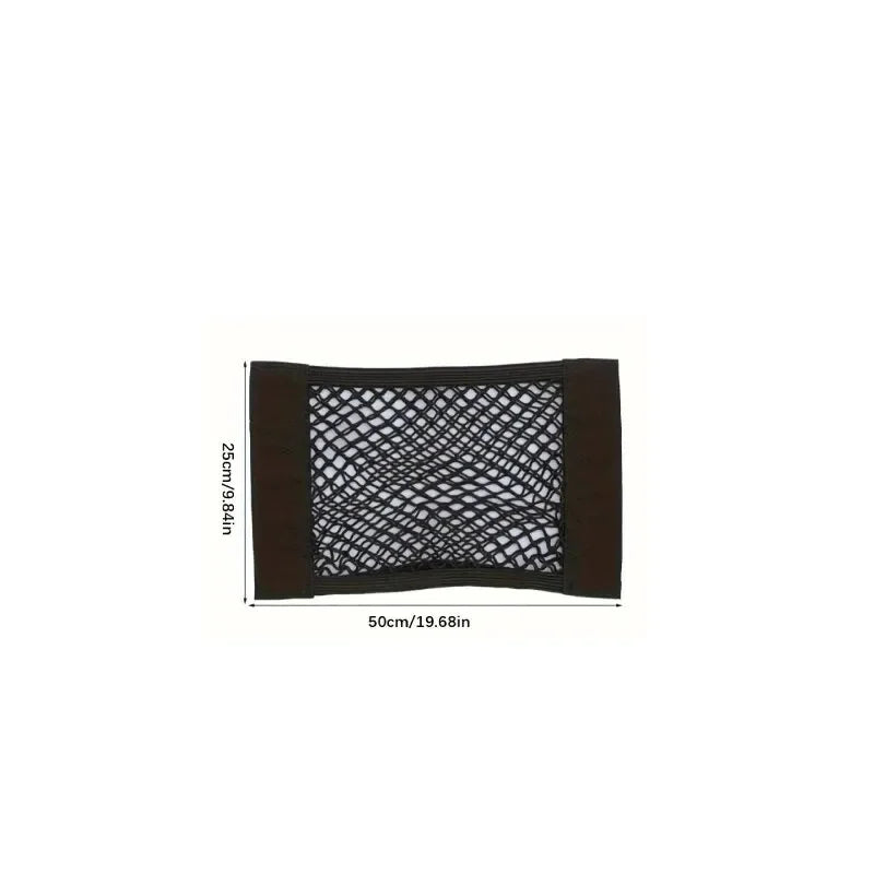 Filet de rangement universel à double maille pour coffre de voiture et filet coupe-feu