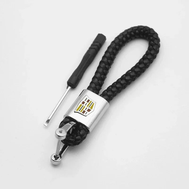 (NOT SOLD TO USA) 3D Metal+Leather Key Chain for Cadillac CTS XT5 Escalade D – Car Accessories | MotorWorld Marketplace