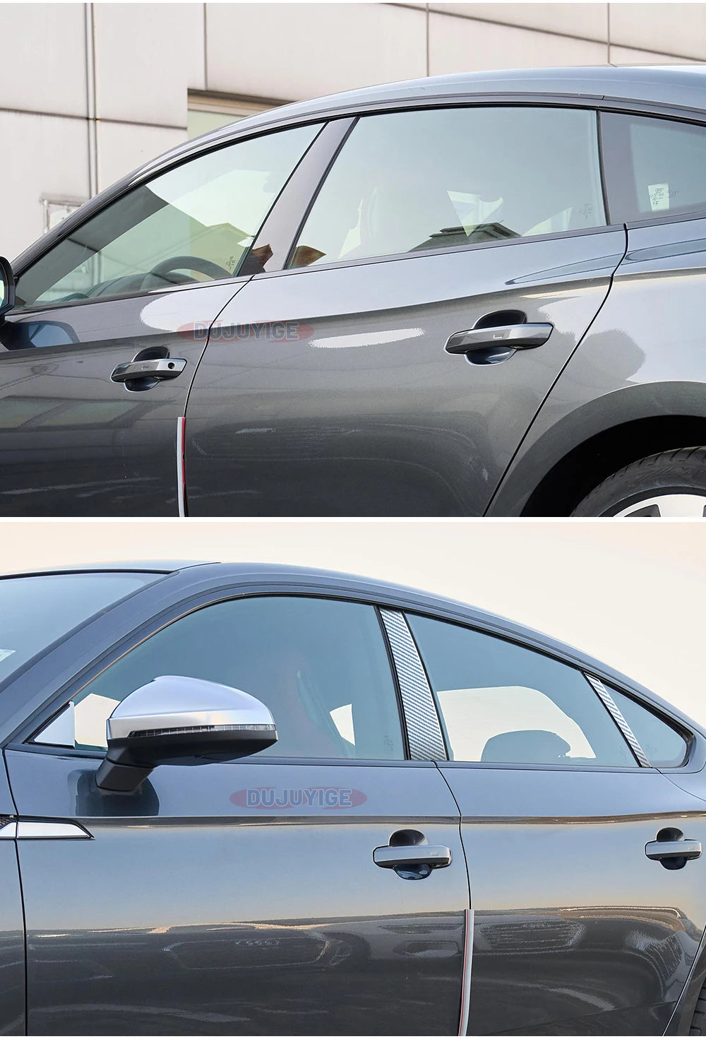 Garniture de montant avant en fibre de carbone pour Chrysler 300C 2004-2010