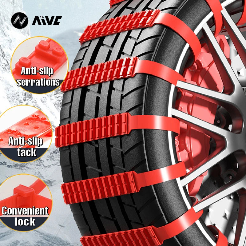 AIVC Anti-Skid Snow Chains | Pro Grade Winter Traction – Car Accessories | MotorWorld Marketplace