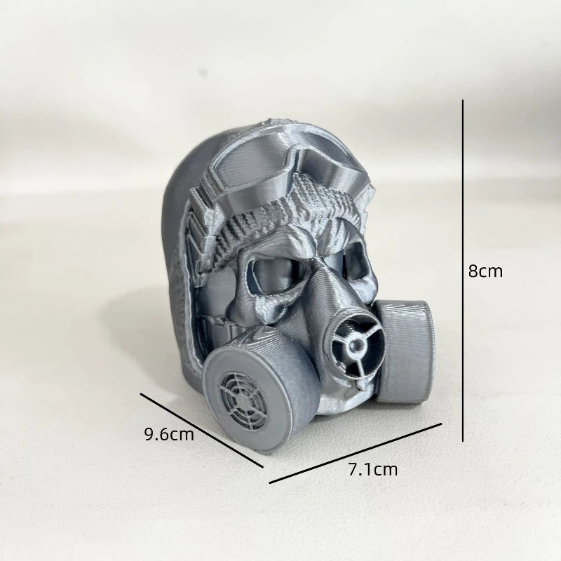 3D Printed Stalker Gas Mask Hitch Cover – Rustproof, Pro Grade Silver – Car Accessories | MotorWorld Marketplace