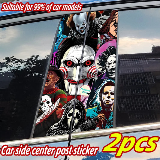 Horror Ghost B Pillar Car Stickers | Waterproof, UV-Proof – Car Accessories | MotorWorld Marketplace