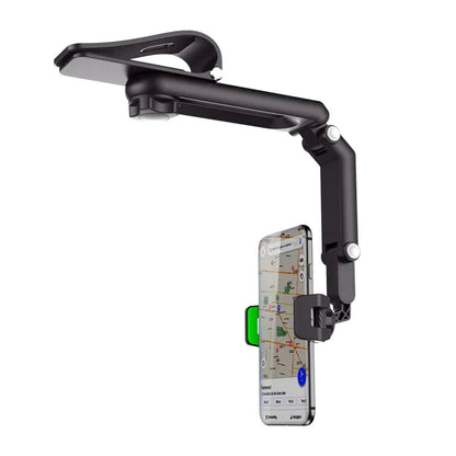 Support de téléphone universel 360° pour pare-soleil de voiture, pour iPhone/Android