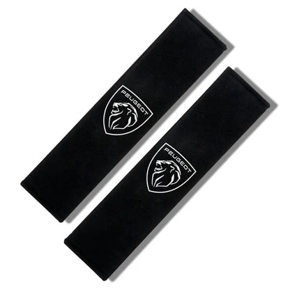 2PCS Seat Belt Shoulder Pads for Peugeot