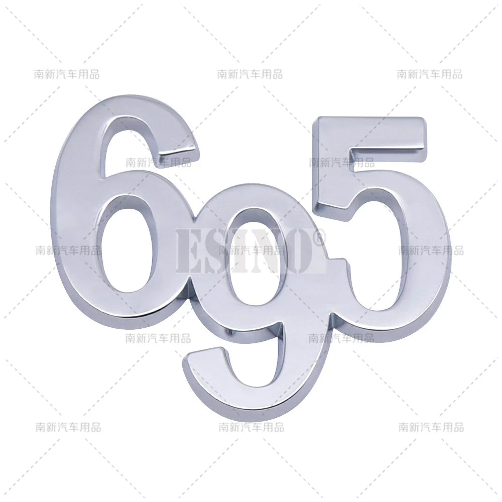 3D Zinc Alloy Badge Emblem for Alfa Romeo Abarth 595 695 Matte Silver 695 – Car Accessories | MotorWorld Marketplace