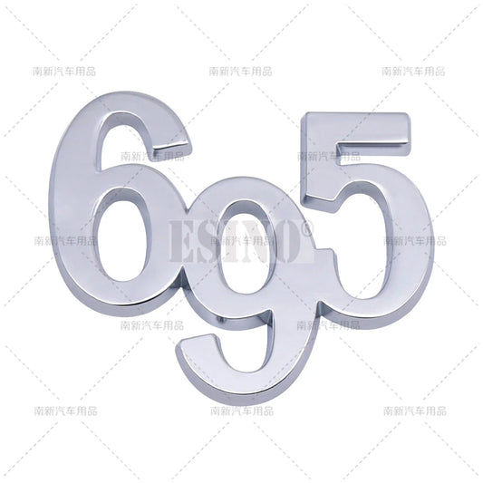 3D Zinc Alloy Badge Emblem for Alfa Romeo Abarth 595 695 Matte Silver 695 – Car Accessories | MotorWorld Marketplace
