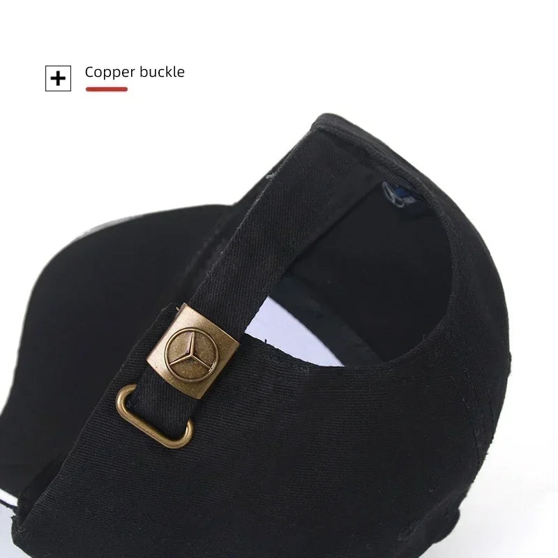 Mercedes-Benz Embroidered Snapback Cap – Adjustable Pro Hat