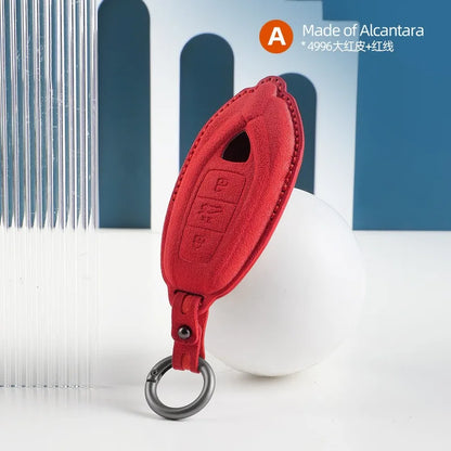 Premium Suede Key Case for Lamborghini Urus & Revuelto
