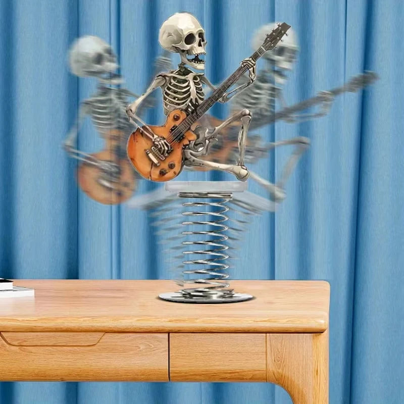 Rock Skull Guitar Car Ornament – Spring Swing Decor, 2D Unique – Car Accessories | MotorWorld Marketplace