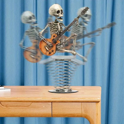 Rock Skull Guitar Car Ornament – Spring Swing Decor, 2D Unique – Car Accessories | MotorWorld Marketplace