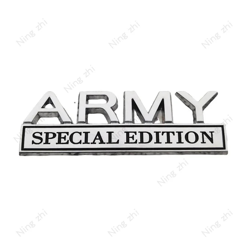 ARMY SPECIAL EDITION 3D Chrome Emblem Badge – Pro Styling – Car Accessories | MotorWorld Marketplace