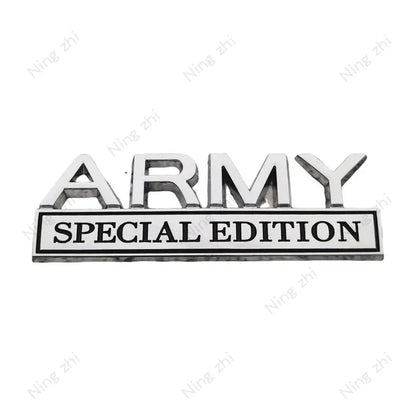 ARMY SPECIAL EDITION 3D Chrome Emblem Badge – Pro Styling – Car Accessories | MotorWorld Marketplace