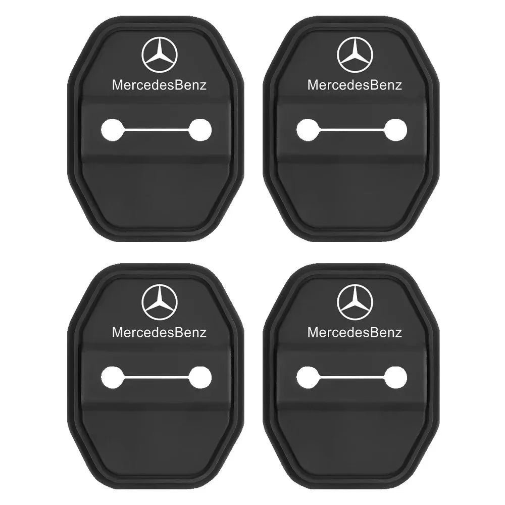 2/4pcs Silicone Door Lock Cover for Mercedes-Benz