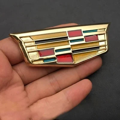 (NOT SOLD TO USA) 3D Metal Emblem Badge for Cadillac Escalade DTS SRX XT5 Cai-Gold-Big – Car Accessories | MotorWorld Marketplace