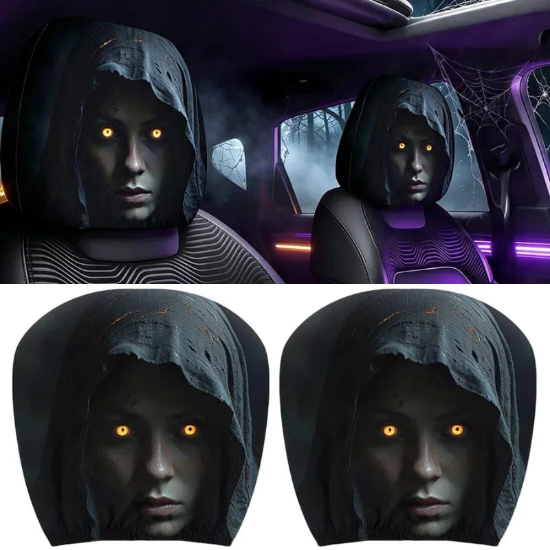 Halloween Reaper Headrest Covers – Horror Car Decor – Car Accessories | MotorWorld Marketplace