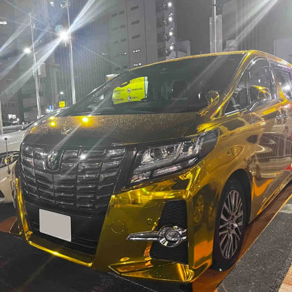 Gloss Chrome Gold Vinyl Wrap – Self-Adhesive, Bubble Free – Car Accessories | MotorWorld Marketplace