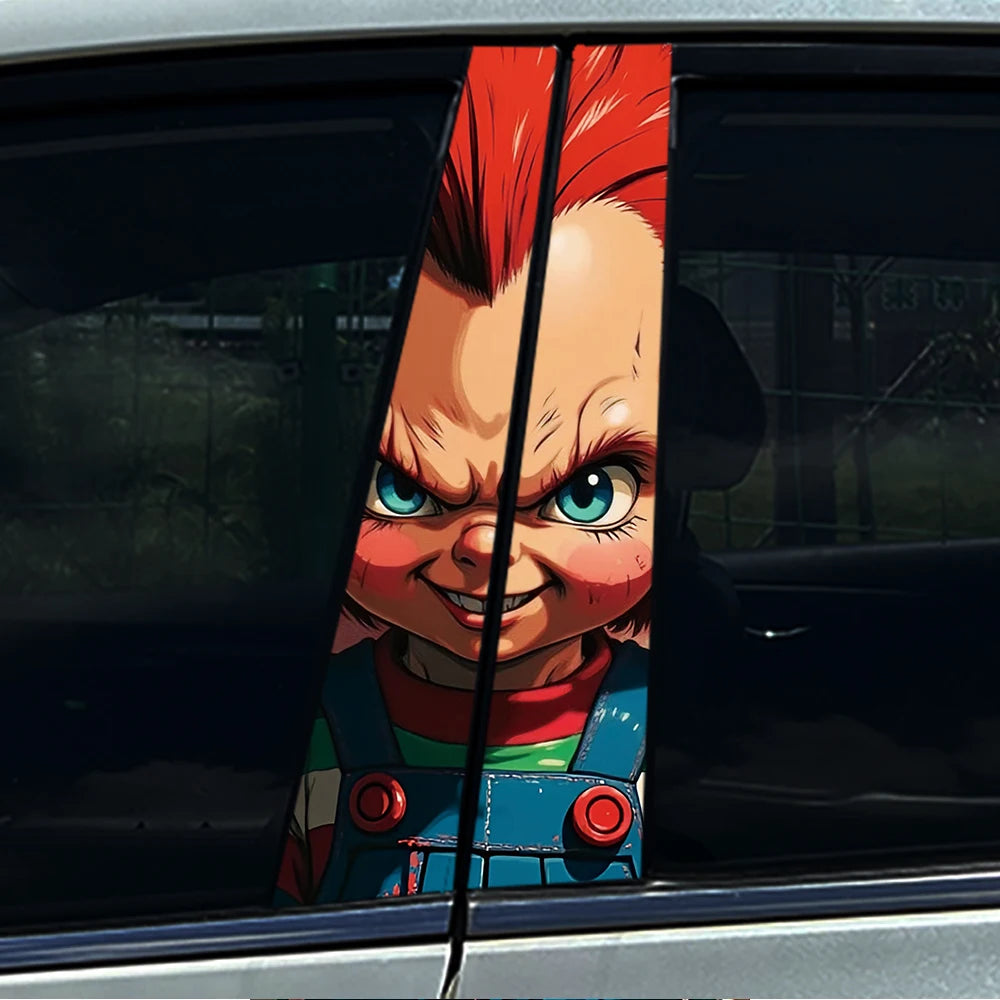 **Halloween Car B Pillar Sticker – Horror Protective Film 1/2pcs** MO 080 – Car Accessories | MotorWorld Marketplace