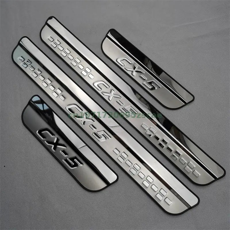 Mazda CX-5 2017-2023 Stainless Door Sill Scuff Trim