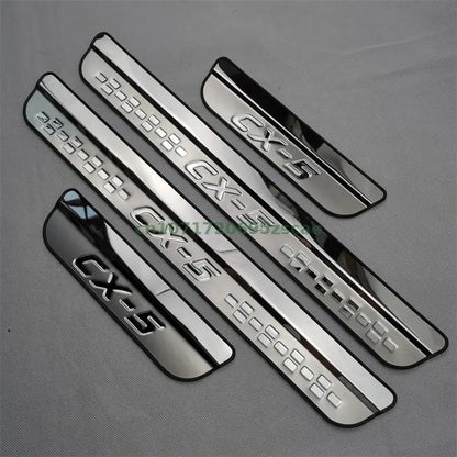 Mazda CX-5 2017-2023 Stainless Door Sill Scuff Trim