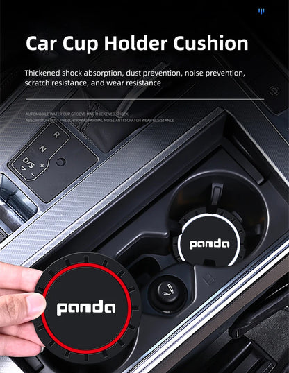 Fiat Panda 2008-2011 Cup Holder Silicone Anti-Slip Coasters