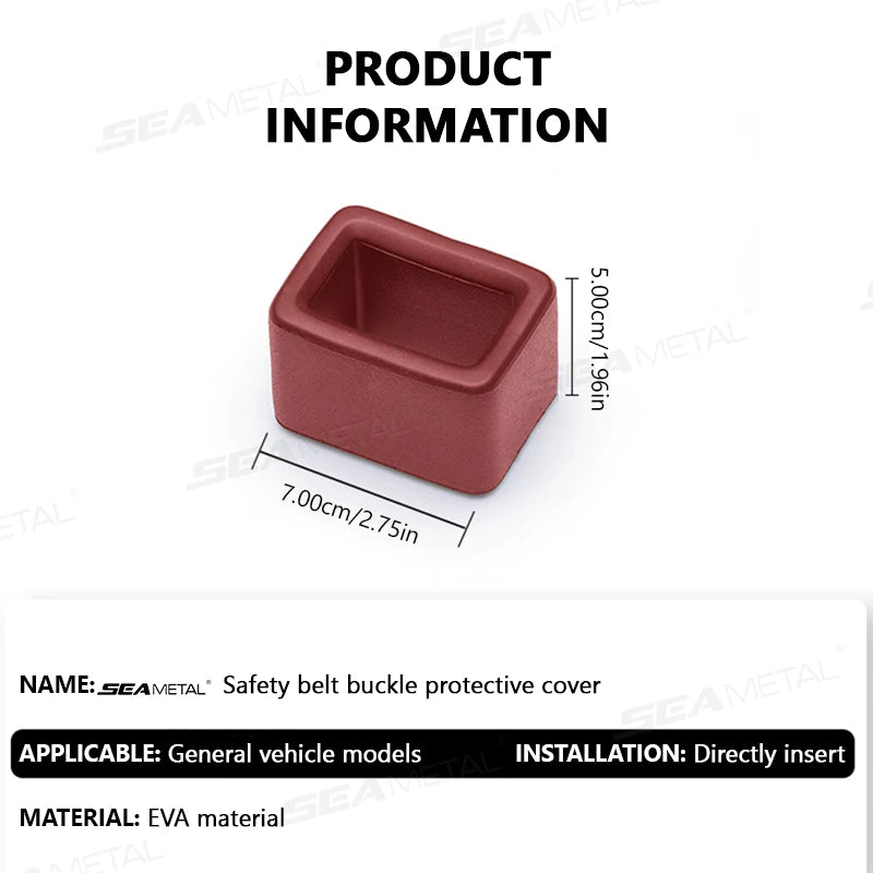 SEAMETAL Seatbelt Guard EVA Buckle Cover—Pro Car Safety – Car Accessories | MotorWorld Marketplace
