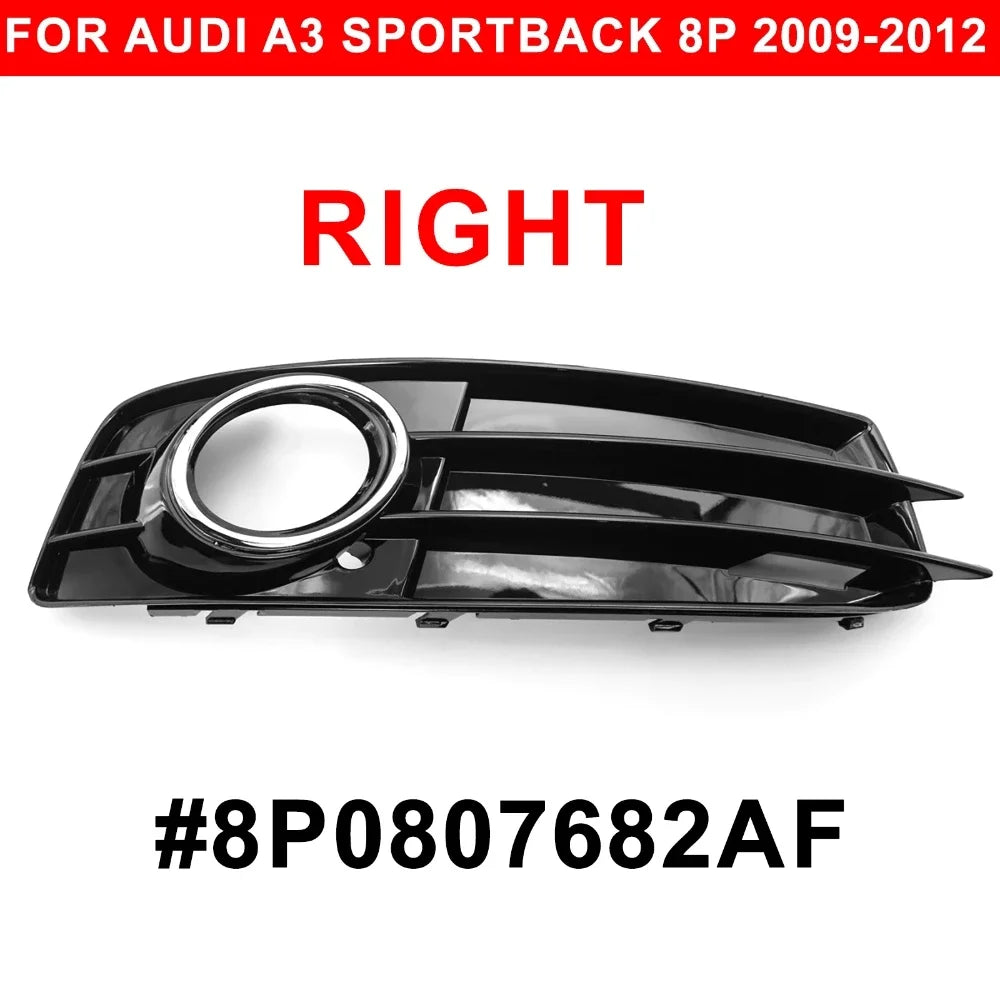 Audi A3 8P S-Line 09-12 Fog Light Grille Bezel Chrome Pair – Car Accessories | MotorWorld Marketplace
