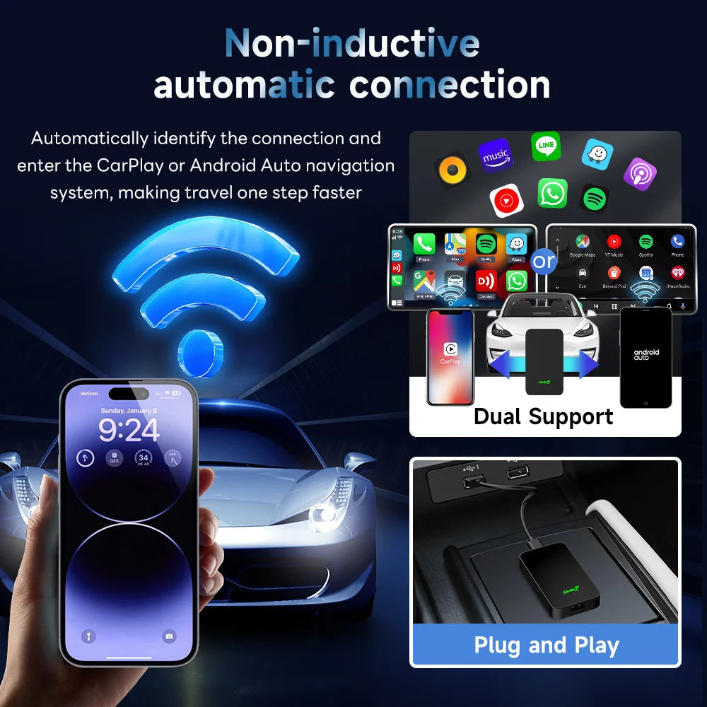 2air CarlinKit 5.0/4 Wireless CarPlay & Android Auto Box