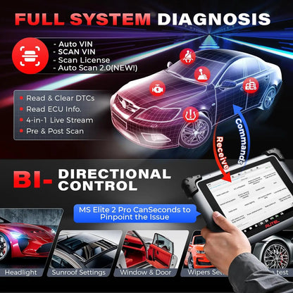 Autel MaxiSYS Elite 2 PRO J2534 ECU Diagnostic Scanner – Car Accessories | MotorWorld Marketplace