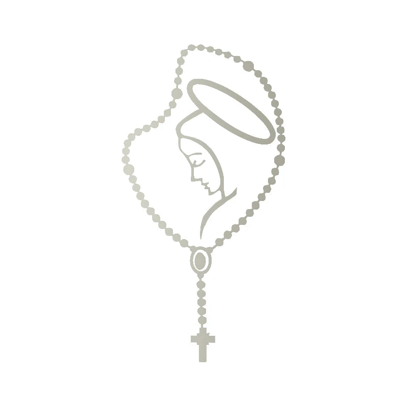 Rosary Virgin Mary Fatima Vinyl Decal – Pro Auto Sticker