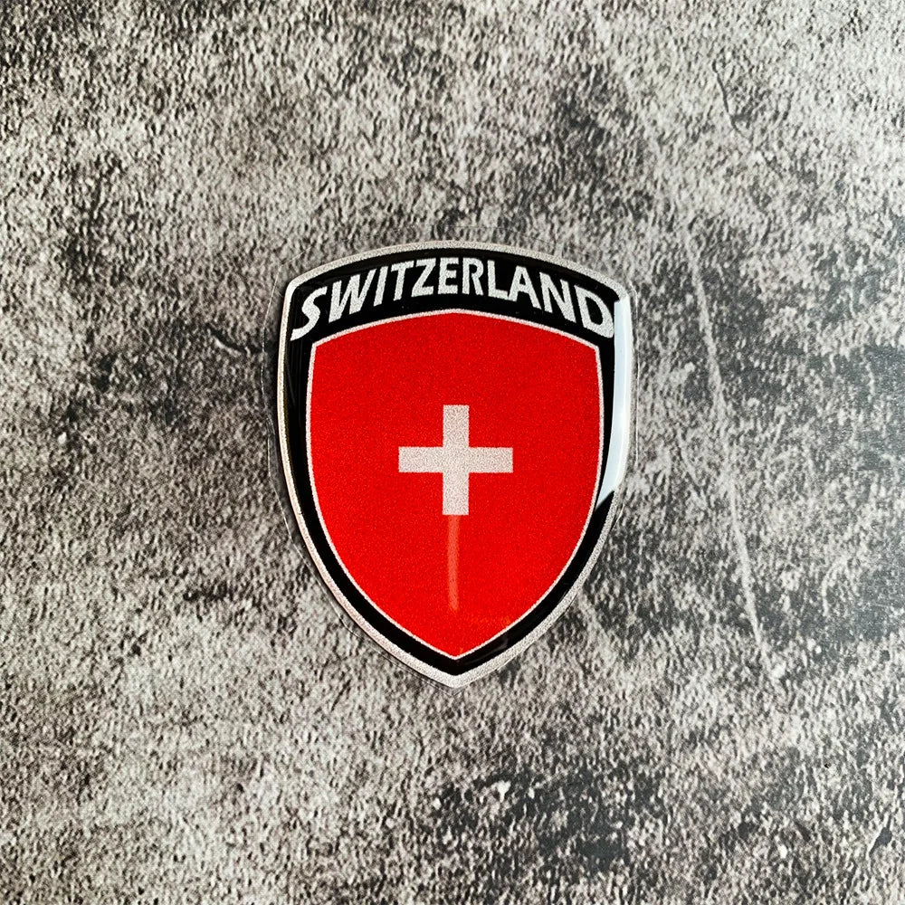 3D Reflective National Flag Sticker Motorcycle Parts Car Decal Korea France Russia Spain Brazil Chile ukraine British Italy USA SWITZERLAND – Car Accessories | MotorWorld Marketplace