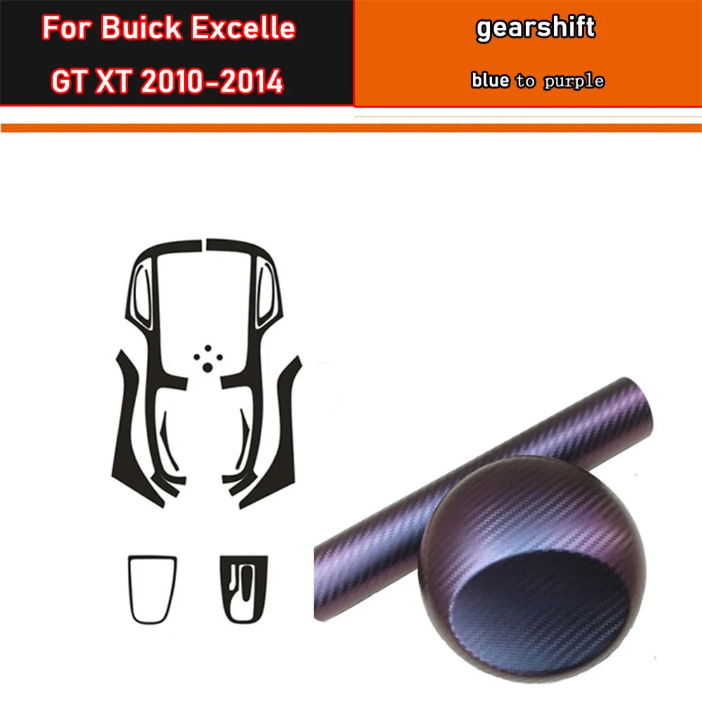 Film de protection en fibre de carbone pour panneau de vitesses Buick Excelle GT XT 10-14