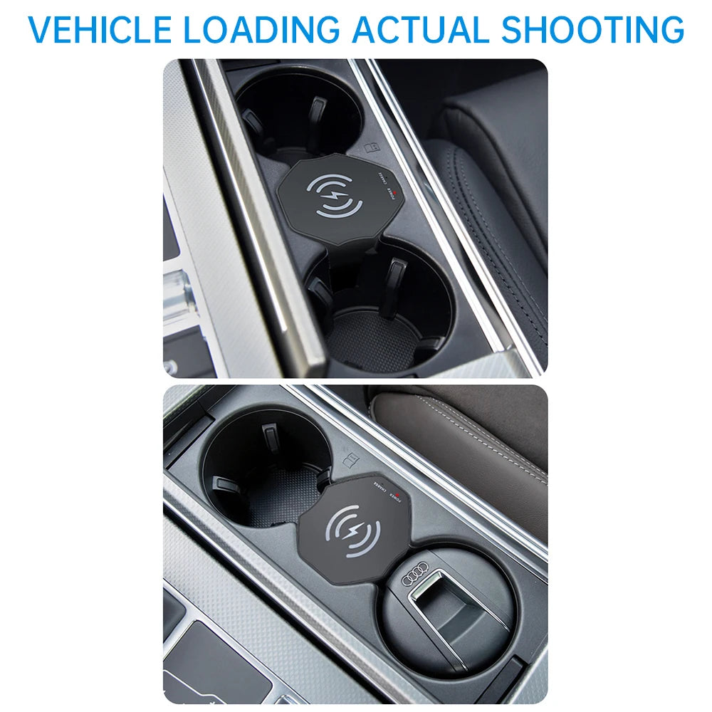15W Fast Wireless Charger Pad for Audi A6/A7/S6/S7