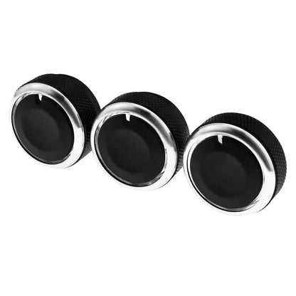 Lot de 3 boutons de climatisation en aluminium pour Chevrolet Sail 2008-2014 