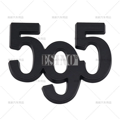3D Zinc Alloy Badge Emblem for Alfa Romeo Abarth 595 695 Matte Black 595 – Car Accessories | MotorWorld Marketplace