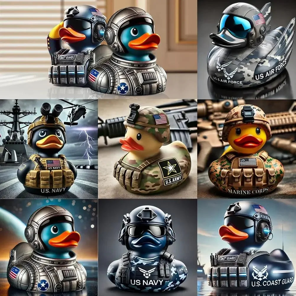 Veteran Tribute Duck Resin Statue – Gothic Car Desk Collectible – Car Accessories | MotorWorld Marketplace