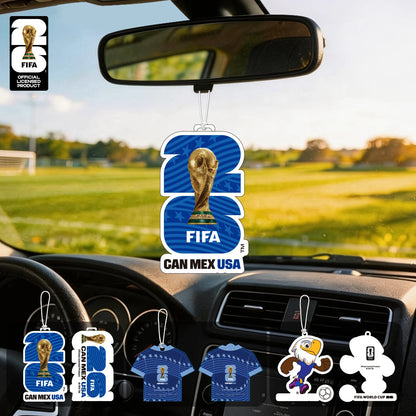 FIFA World Cup 2026 Official 3 Pack Car Air Freshener with Trophy Mascot & Host City Design, Long Lasting Scent for Car & Home FBAF1 – Car Accessories | MotorWorld Marketplace