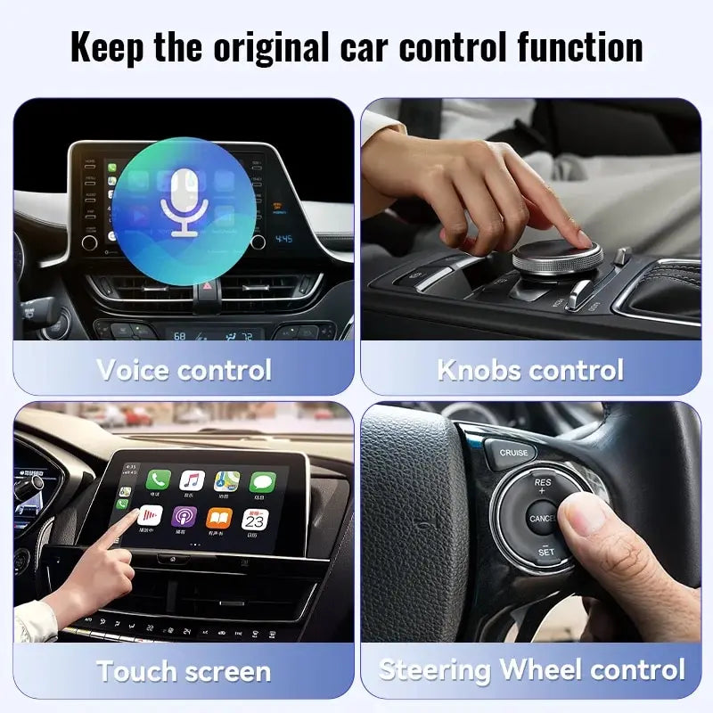 Wireless CarPlay & Android Auto Adapter – Plug & Play Mini Box for Nissan