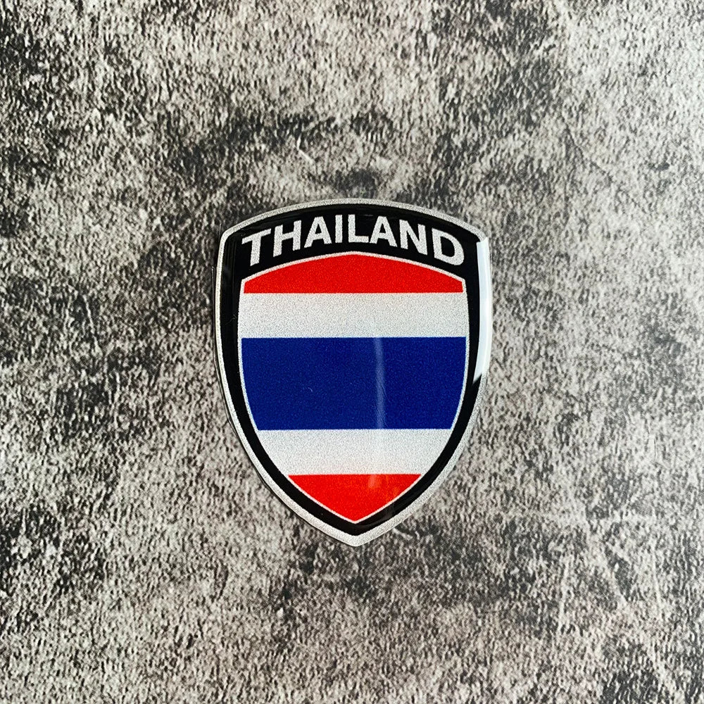 3D Reflective National Flag Sticker Motorcycle Parts Car Decal Korea France Russia Spain Brazil Chile ukraine British Italy USA TH – Car Accessories | MotorWorld Marketplace