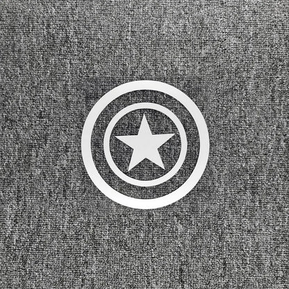 Reflective American Captain Shield Sticker – Auto & Moto Decor White Reflective A – Car Accessories | MotorWorld Marketplace