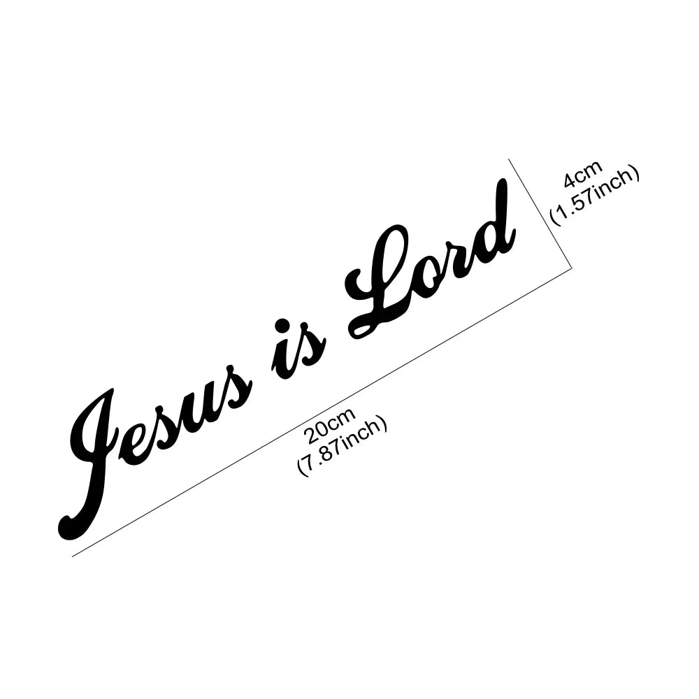 Jesus is Lord Vinyl Decal – Christian Auto & Laptop Sticker – Car Accessories | MotorWorld Marketplace