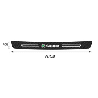Skoda Carbon Fiber Door Sill & Trunk Protector Strip