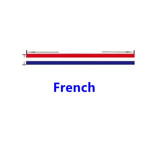 Custom Tricolor National Flag Car Vinyl Decal Sticker