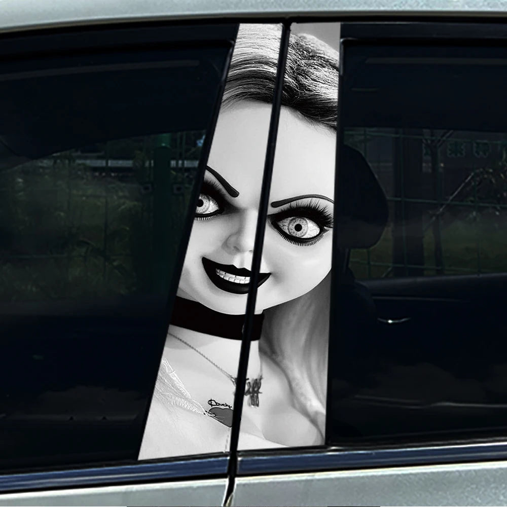 **Halloween Car B Pillar Sticker – Horror Protective Film 1/2pcs** MO 083 – Car Accessories | MotorWorld Marketplace