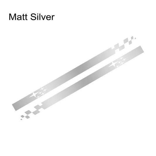 2pcs Door Side Skirt Decals for Subaru Impreza WRX STI Matt Silver – Car Accessories | MotorWorld Marketplace