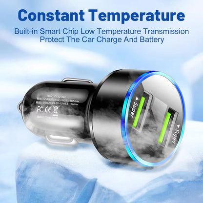 240W Dual USB Car Charger, Digital Display – Car Accessories | MotorWorld Marketplace