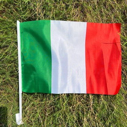Italy Car Flag Banner 30x45cm Durable Polyester for Events