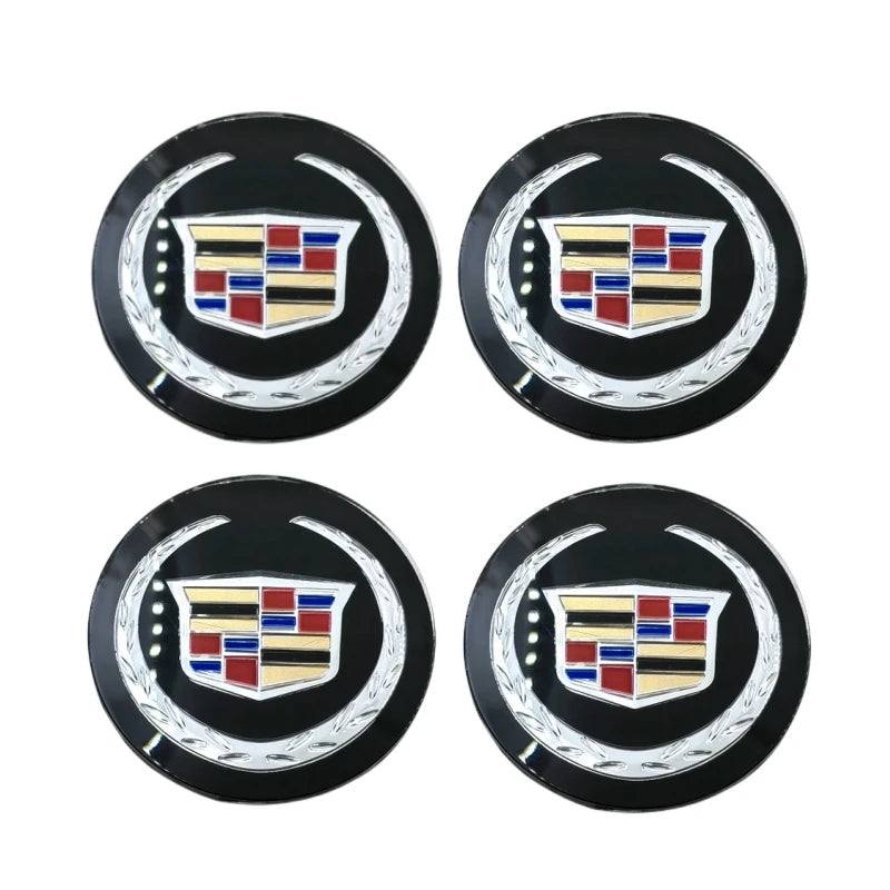(NOT SOLD TO USA) 4Pcs 60/65MM Cadillac Wheel Center Hub Emblems Stickers – Car Accessories | MotorWorld Marketplace