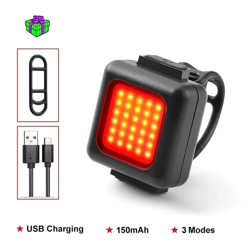 BUCKLOS LED Bike Light Set, Rechargeable COB Front & Rear M4-RED-150mAh – Car Accessories | MotorWorld Marketplace